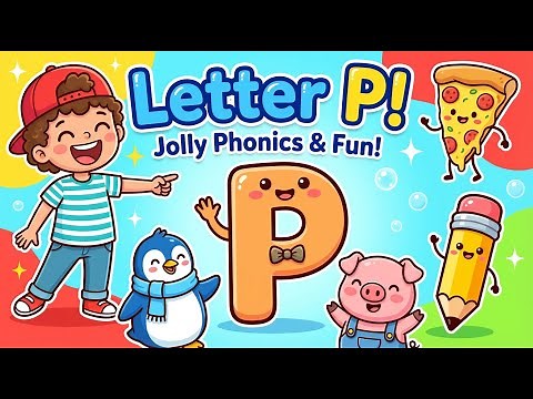 نطق حرف P للأطفال بطريقة الجولي فونكس | Letter P Phonics for Kids