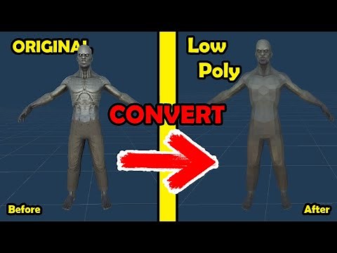 How to convert any object into a low poly on Unity