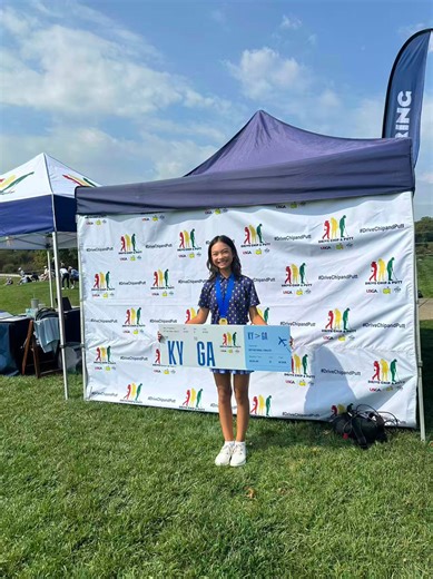 Meet the 12-year-old competing in US junior golfing finals