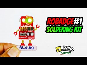 Robadge #1 - Soldering Electronic Badge Kit