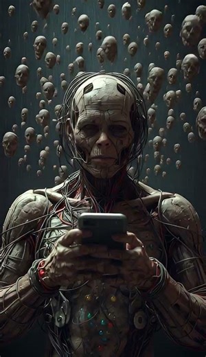 Digital Mummy Lost in Space – Surreal AI Horror