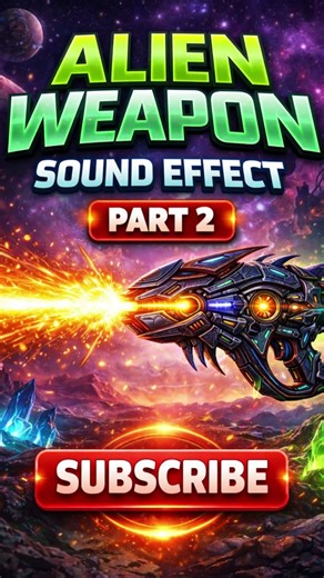 Alien Weapon Sound Effect Part 2 | Sci-Fi Laser Gun Sound | Free SFX