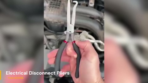 2024 Upgrade Electrical Disconnect Pliers - Fuel Line Pliers Electrical Connector Pliers, Automotive Electrical Plug Connector Disconnect Repair Tools for Car (Blue)