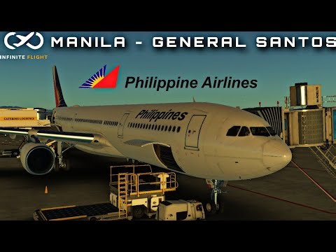 Philippine Airline Airbus 330-300 | Manila - General Santos | Infinite flight simulator