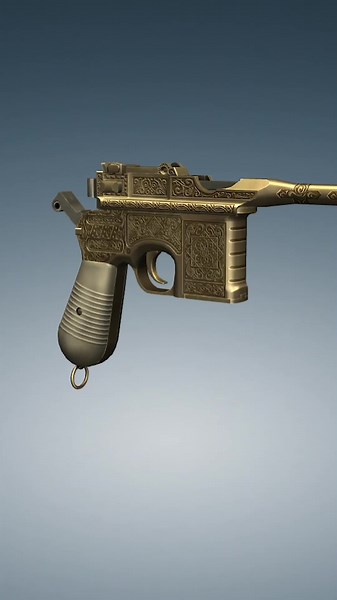 Explore a Detailed 3D Model of a Vintage Submachine Gun
