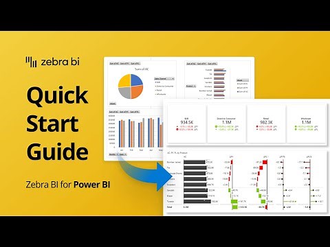Quick Start Guide: Zebra BI for Power BI: 8 mins to your new 100% Actionable Report! ⚡️