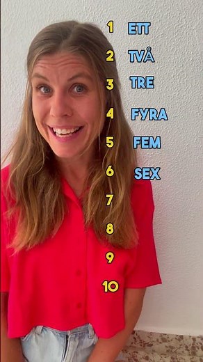 Can you count to 10 in Swedish? (and sound Swedish)