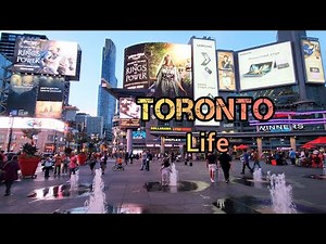 Toronto life, Downtown Toronto, Ontario, Canada 4K