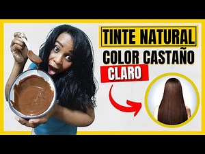 TINTE NATURAL Para El CABELLO Color CASTAÑO CLARO Con Pocos Ingredientes