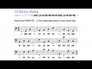 Bass clef (F clef) step-by-step: Learn how to read the note FA in 2 minutes (13 notes - 2024)