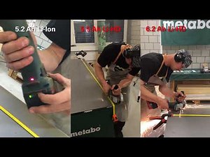 Metabo - LiHD vs. Li-Ionen Akkus im Vergleich Teil 1 / LiHD vs. Li-Ionen battery pack in comparison