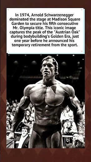 Arnold Schwarzenegger: Mr. Olympia 1974 🏆