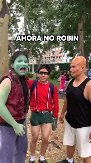 TheBlackHacker on Instagram: "VERSION LIVE ACTION 🗣🔥 con @enzo_y_peltro y @elabueditozeus #meme #shitposting #compas #theblackhacker #parodia #doblaje #ahoranorobin #liveaction #jovenestitanes #robin #shitpost #compa #imitacion"