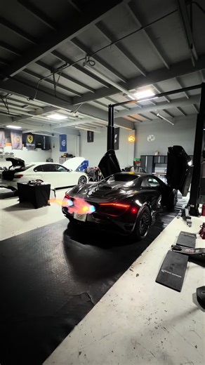 McLaren 720S in Flamethrower Mode: Exciting Action!