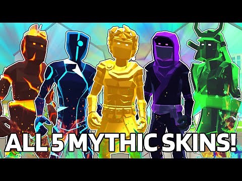 I USED ALL 5 MYTHIC SKINS TO WIN BATTLE ROYALE! | 1V1.LOL CHAPTER 2