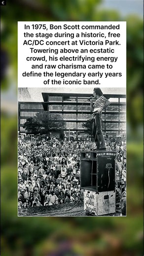 1975: Bon Scott Ignites a Massive Crowd at AC/DC’s Historic Free Victoria Park Concert