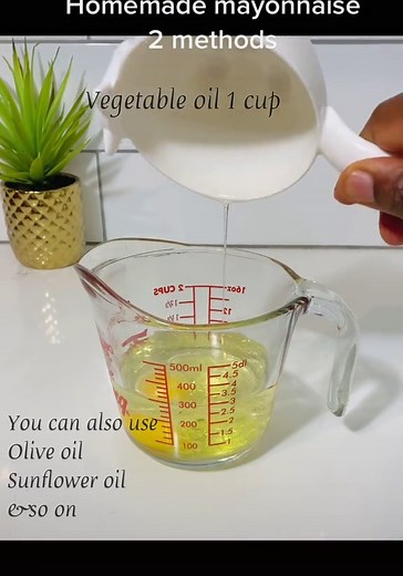Homemade mayonnaise