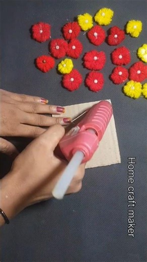 Amazing woollen Hanging Wall craft ideas #craft #diy