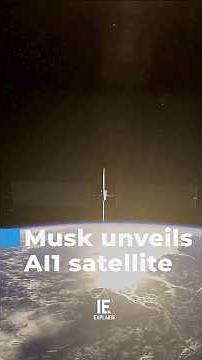 Musk shows detailed design of AI data center satellite