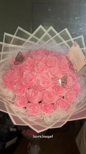 Bouquet Pita Satin Pink - Order Louvre Bouquet