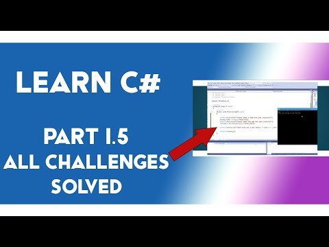 Learning C# (1.5) | Variables | All Challenges Solved