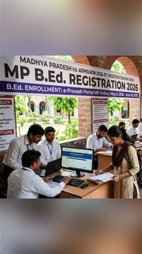 MP B.Ed Registration 2026 #shorts #education #bedexam #youtubeshorts #teacher