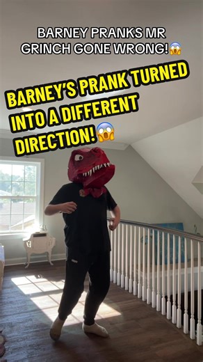 BARNEY IS ABOUT TO BE A FOSSEL AFTER HE PRANKED THE WRONG BOSS! #viral #fyp #lordjk #grinch #barney