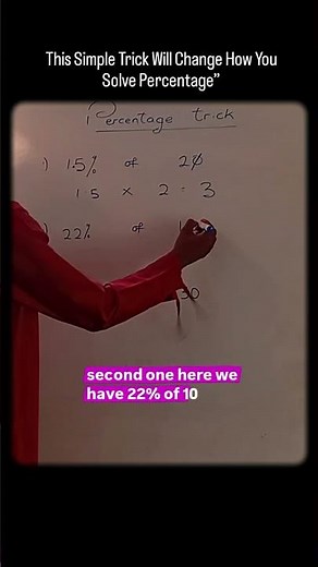 Percentage Made Easy | Fast Trick Every Student Must Know!