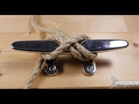 Belaying rope- cleat hitch