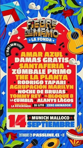 🤩 Queridos amigos de CHILE 🇨🇱 El 14 de Septiembre la Fiebre del Memo en Munich, Malloco!