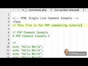 Tutorial 3 - PHP Comments