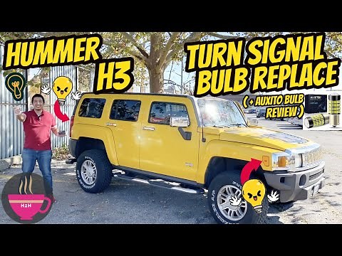 How to: Hummer H3 Turn Signal Bulb Replace (+Auxito LED Bulb Test)