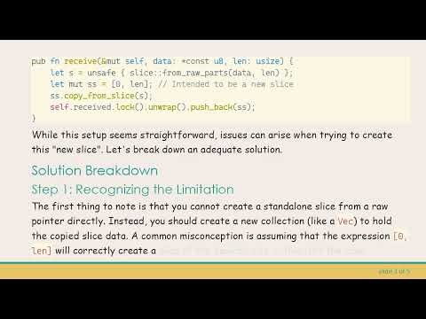 How to Copy a Slice from a Raw Pointer in Rust