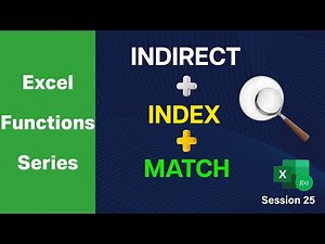 Indirect + Index + Match #excel #exceltips #lookup #exceltutorial #exceltricks #viral