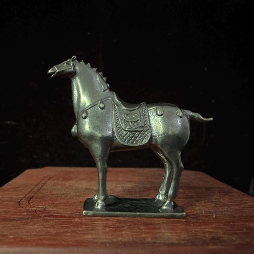 Miniature Chinese Tang Horse Sculpture, Handcrafted Alloy Antique Finish Horse Figurine, Housewarming & Business Gift - Etsy