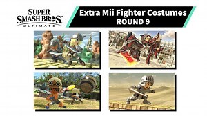 New Mii Fighter costumes from the Monster Hunter series and Ghosts ’n Goblins are now available as Super Smash Bros. Ultimate DLC! Hunter Equipment (Swordfighter) Rathalos Equipment (Swordfighter) Felyne (Hat) Arthur (Swordfighter) Which are you taking to the battlefield first? | Super Smash Bros.