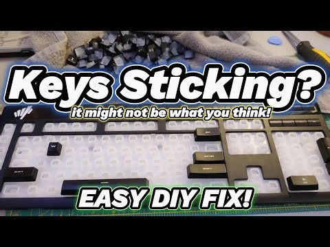 Keyboard Keys Sticking? Don't Toss It! It's Not What You Think, Easy DIY Fix!