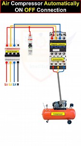 16K views · 256 reactions | Air Compressor Automatically ON OFF Connection #electrical_training_video #training #Learningengineerininstitute #engineering #electrician | Learning Engineering Institute | Facebook