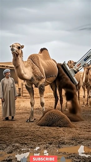 POV: When the Machine Decides the Camel Doesn’t Need Wool 😂