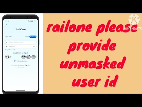Fix Please provide unmasked userid problem solve | unmasked user id railone | RailOne Login problem