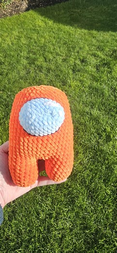 Orange Crewmate Inspired Plushie / There is an Imposter Among Us! Message for custom colours.