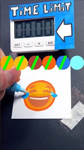 Drawing Smiling Face with Tears Emoji in 30Sec