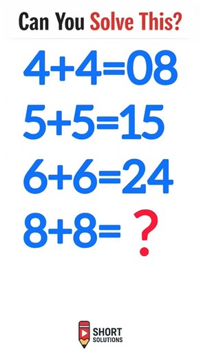 Can You Solve This ?? | Math Shorts | Math Puzzle #mathchallenge