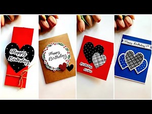 5 DIY Birthday Greeting Card Ideas | Handmade Birthday Cards | TUTORIAL
