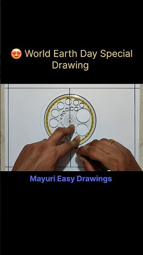 😍 World Earth Day Special Drawing #shorts