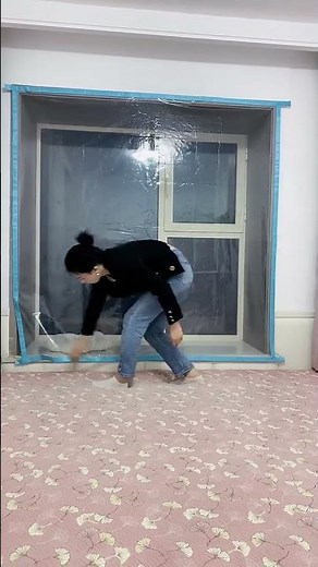 Winter Window Sealing Artifact What to do if windows leak Wind-proof and cold-proof curtain window.