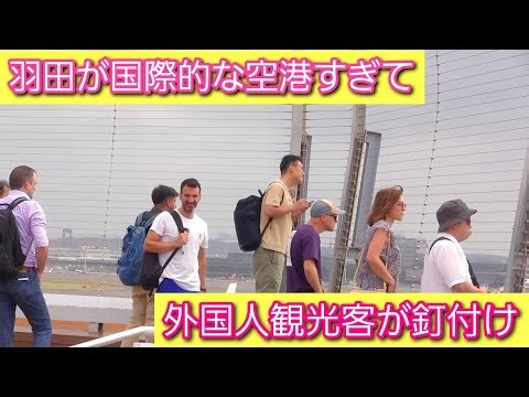 羽田が国際的な空港すぎて外国人観光客が釘付け