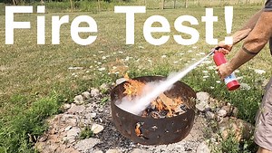 Watch FIRE TEST First Alert Home1 Extinguisher on Amazon Live