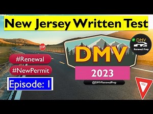 New Jersey DMV Written Test 2023 Learner Permit Seniors Renewal Questions Answers
