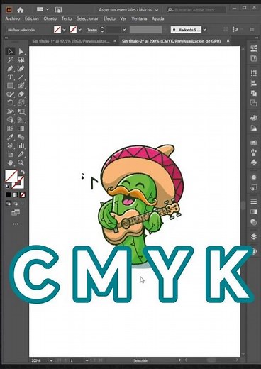 Separar imagen en CMYK en Illustrator #logo #diseñografico #cmyk